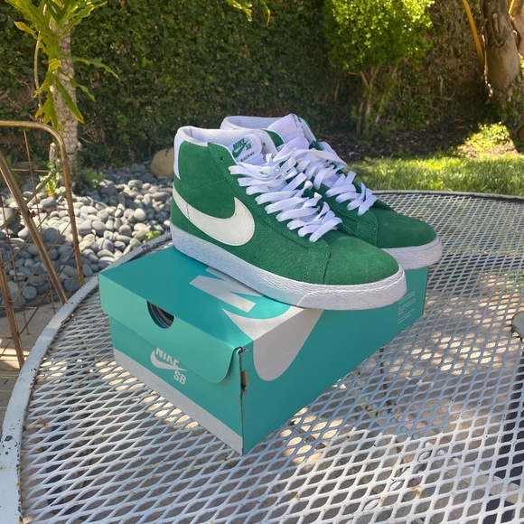 nike sb zoom blazer mid green